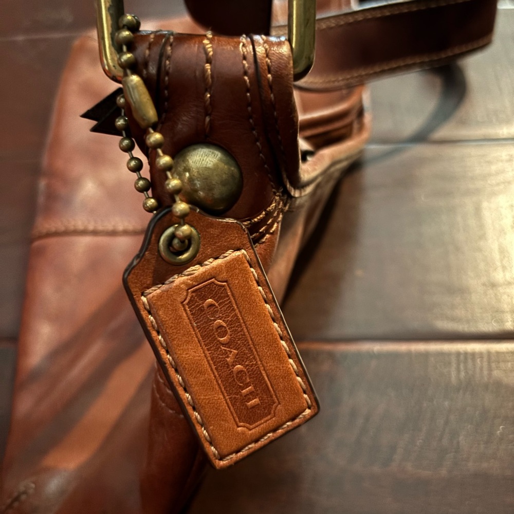 Coach Shoulder Bag Brown Leather, Vintage Y2K F076911416 - Picture 3 of 15